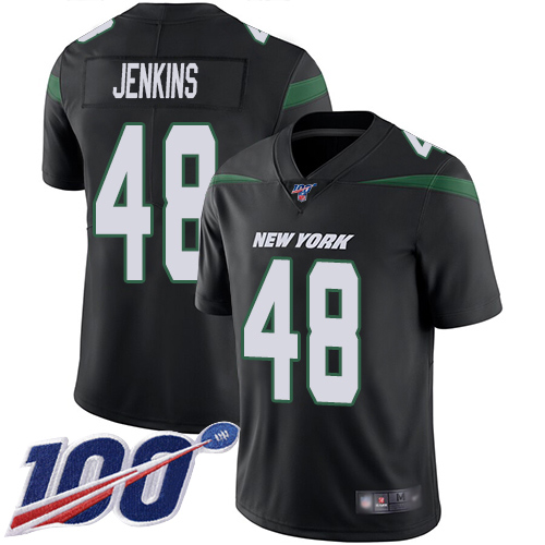 New York Jets Limited Black Men Jordan Jenkins Alternate Jersey NFL Football #48 100th Season Vapor Untouchable->women nfl jersey->Women Jersey